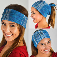 Hawaii Prince Kuhio Neck Gaiter Blue Hawaiian Lau Maia With Leis LT05 - Polynesian Pride