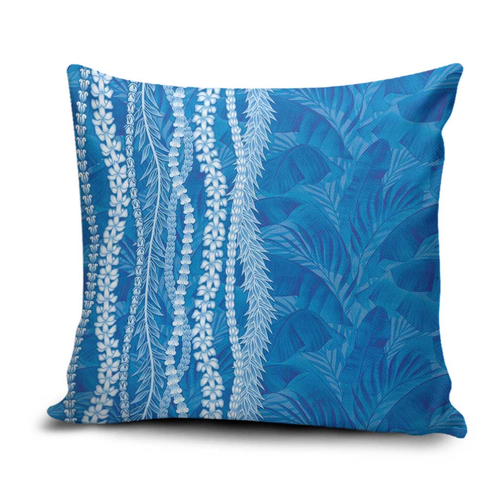 Hawaii Prince Kuhio Pillow Cover Blue Hawaiian Lau Maia With Leis LT05 Blue - Polynesian Pride