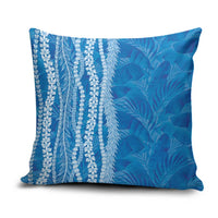 Hawaii Prince Kuhio Pillow Cover Blue Hawaiian Lau Maia With Leis LT05 Blue - Polynesian Pride