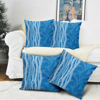 Hawaii Prince Kuhio Pillow Cover Blue Hawaiian Lau Maia With Leis LT05 - Polynesian Pride