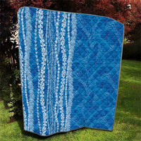 Hawaii Prince Kuhio Quilt Blue Hawaiian Lau Maia With Leis