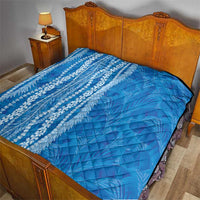 Hawaii Prince Kuhio Quilt Blue Hawaiian Lau Maia With Leis