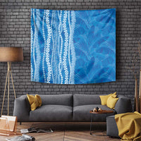 Hawaii Prince Kuhio Tapestry Blue Hawaiian Lau Maia With Leis