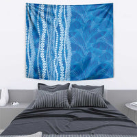 Hawaii Prince Kuhio Tapestry Blue Hawaiian Lau Maia With Leis