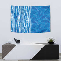 Hawaii Prince Kuhio Tapestry Blue Hawaiian Lau Maia With Leis