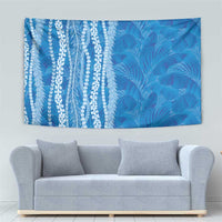 Hawaii Prince Kuhio Tapestry Blue Hawaiian Lau Maia With Leis