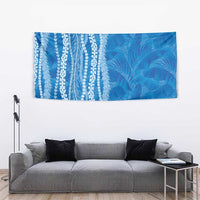 Hawaii Prince Kuhio Tapestry Blue Hawaiian Lau Maia With Leis