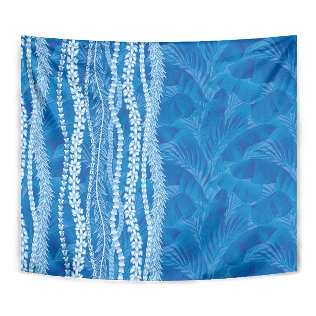 Hawaii Prince Kuhio Tapestry Blue Hawaiian Lau Maia With Leis