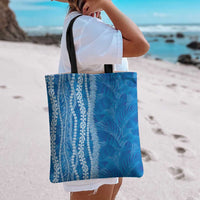 Hawaii Prince Kuhio Tote Bag Blue Hawaiian Lau Maia With Leis
