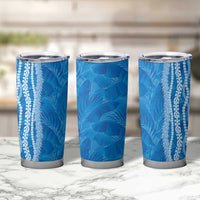 Hawaii Prince Kuhio Tumbler Cup Blue Hawaiian Lau Maia With Leis