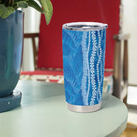 Hawaii Prince Kuhio Tumbler Cup Blue Hawaiian Lau Maia With Leis