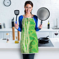 Hawaii Prince Kuhio Apron Lime Green Hawaiian Lau Maia With Leis LT05 - Polynesian Pride