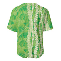 Hawaii Prince Kuhio Baseball Jersey Lime Green Hawaiian Lau Maia With Leis