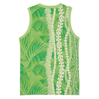Hawaii Prince Kuhio Basketball Jersey Lime Green Hawaiian Lau Maia With Leis