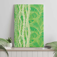 Hawaii Prince Kuhio Canvas Wall Art Lime Green Hawaiian Lau Maia With Leis LT05 - Polynesian Pride