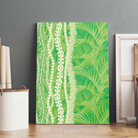 Hawaii Prince Kuhio Canvas Wall Art Lime Green Hawaiian Lau Maia With Leis LT05 - Polynesian Pride