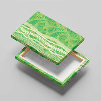 Hawaii Prince Kuhio Canvas Wall Art Lime Green Hawaiian Lau Maia With Leis LT05 - Polynesian Pride