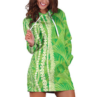 Hawaii Prince Kuhio Hoodie Dress Lime Green Hawaiian Lau Maia With Leis LT05 Green - Polynesian Pride