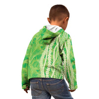 Hawaii Prince Kuhio Kid Hoodie Lime Green Hawaiian Lau Maia With Leis