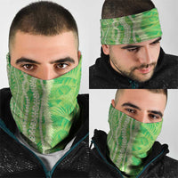 Hawaii Prince Kuhio Neck Gaiter Lime Green Hawaiian Lau Maia With Leis LT05 - Polynesian Pride