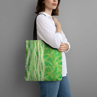 Hawaii Prince Kuhio Tote Bag Lime Green Hawaiian Lau Maia With Leis