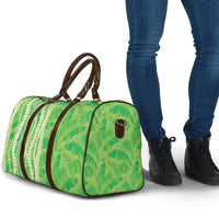 Hawaii Prince Kuhio Travel Bag Lime Green Hawaiian Lau Maia With Leis