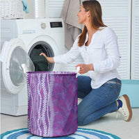Hawaii Prince Kuhio Laundry Basket Violet Hawaiian Lau Maia With Leis