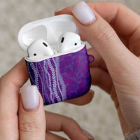Hawaii Prince Kuhio AirPods Case Violet Hawaiian Lau Maia With Leis LT05 - Polynesian Pride