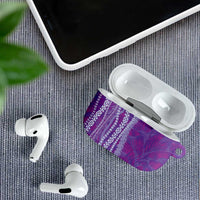 Hawaii Prince Kuhio AirPods Case Violet Hawaiian Lau Maia With Leis LT05 - Polynesian Pride