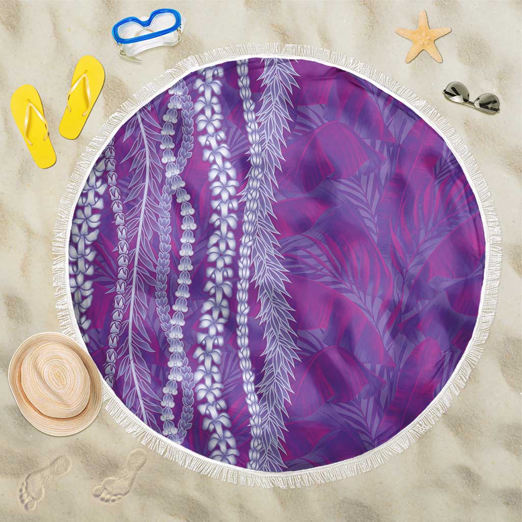 Hawaii Prince Kuhio Beach Blanket Violet Hawaiian Lau Maia With Leis
