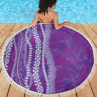 Hawaii Prince Kuhio Beach Blanket Violet Hawaiian Lau Maia With Leis
