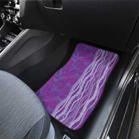 Hawaii Prince Kuhio Car Mats Violet Hawaiian Lau Maia With Leis