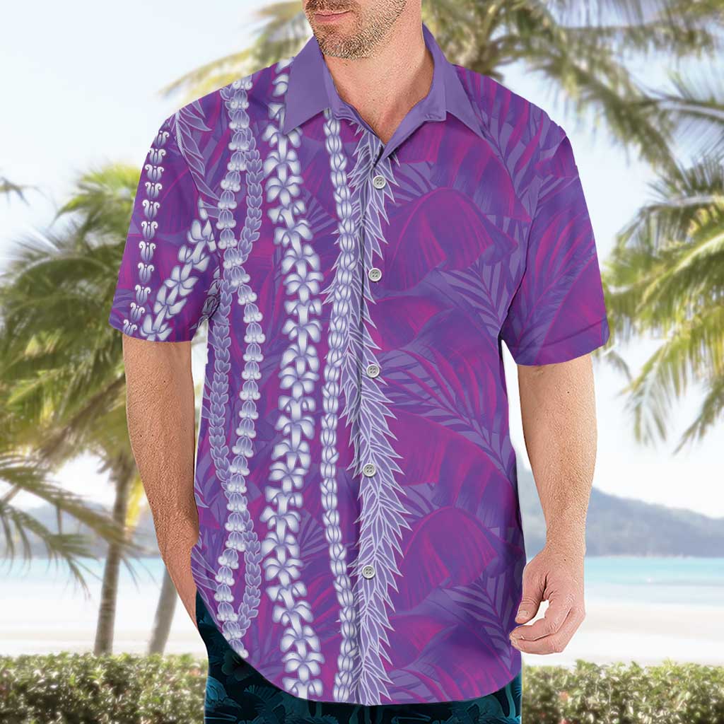 Hawaii Prince Kuhio Hawaiian Shirt Violet Hawaiian Lau Maia With Leis