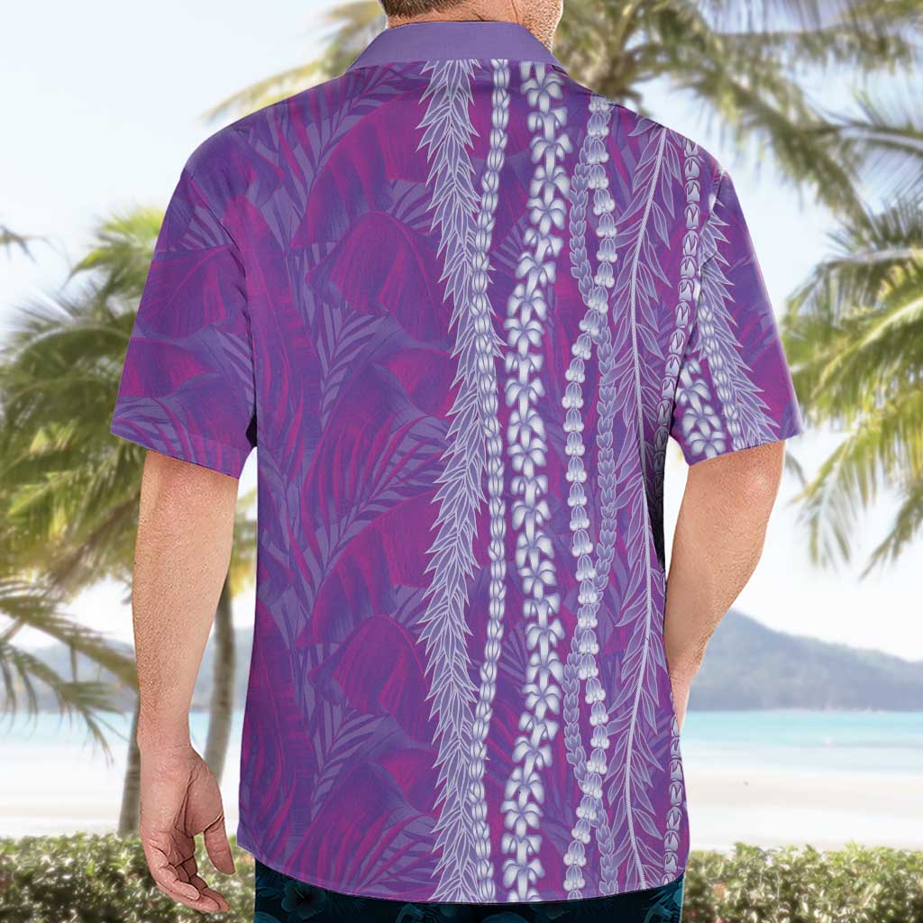 Hawaii Prince Kuhio Hawaiian Shirt Violet Hawaiian Lau Maia With Leis