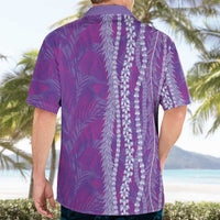 Hawaii Prince Kuhio Hawaiian Shirt Violet Hawaiian Lau Maia With Leis