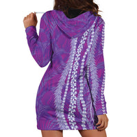 Hawaii Prince Kuhio Hoodie Dress Violet Hawaiian Lau Maia With Leis LT05 - Polynesian Pride