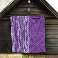 Hawaii Prince Kuhio Quilt Violet Hawaiian Lau Maia With Leis