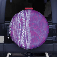 Hawaii Prince Kuhio Spare Tire Cover Violet Hawaiian Lau Maia With Leis