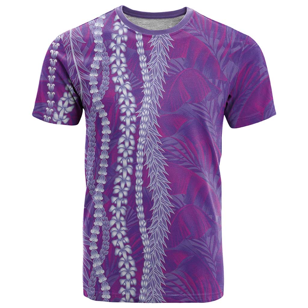 Hawaii Prince Kuhio T Shirt Violet Hawaiian Lau Maia With Leis