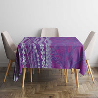 Hawaii Prince Kuhio Tablecloth Violet Hawaiian Lau Maia With Leis