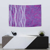 Hawaii Prince Kuhio Tapestry Violet Hawaiian Lau Maia With Leis