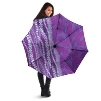 Hawaii Prince Kuhio Umbrella Violet Hawaiian Lau Maia With Leis