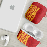 Hawaii Prince Kuhio AirPods Case Red Hawaiian Lau Maia With Leis LT05 - Polynesian Pride