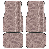 Hawaii Prince Kuhio Car Mats Mocha Hawaiian Lau Maia With Leis LT05 - Polynesian Pride