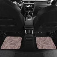 Hawaii Prince Kuhio Car Mats Mocha Hawaiian Lau Maia With Leis LT05 Set 2pcs - Back Mocha - Polynesian Pride