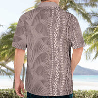 Hawaii Prince Kuhio Hawaiian Shirt Mocha Hawaiian Lau Maia With Leis