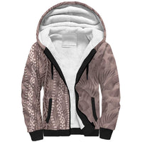 Hawaii Prince Kuhio Sherpa Hoodie Mocha Hawaiian Lau Maia With Leis LT05 Unisex Mocha - Polynesian Pride