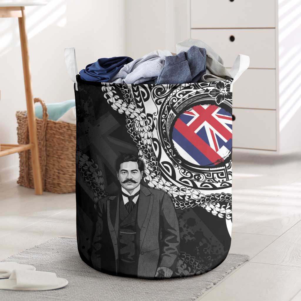 Hawaii Prince Kuhio Laundry Basket Hawaiian Maile Lei
