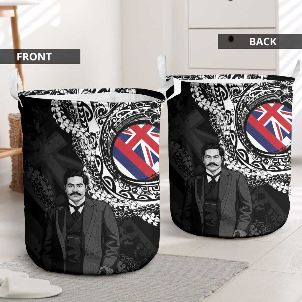 Hawaii Prince Kuhio Laundry Basket Hawaiian Maile Lei