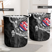 Hawaii Prince Kuhio Laundry Basket Hawaiian Maile Lei